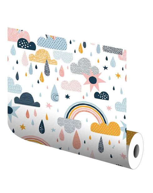 Vinyle autocollant Motifs scandinaves  multicolore - 65x300 cm