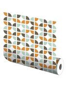 Vinyle autocollant Rétro multicolore - 65x300 cm