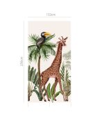 Papier peint mural Jungle  multicolore - 132x250 cm