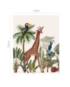 Papier peint mural Jungle  multicolore - 198x250 cm