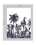 Papier peint mural Jungle  multicolore - 198x250 cm