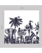 Papier peint mural Jungle  multicolore - 250x264 cm