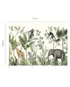 Papier peint mural Jungle  multicolore - 250x330 cm