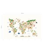 Papier peint mural Mappemonde multicolore - 250x396 cm