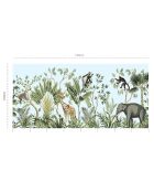 Papier peint mural Jungle  multicolore - 250x528 cm