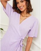 Robe 100% Lin Malou lilas
