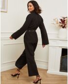 Combinaison 100% Lin Hilona noire