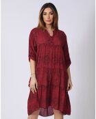 Robe Celia bordeaux