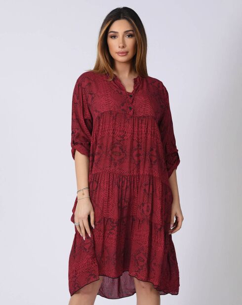 Robe Celia bordeaux