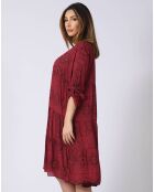 Robe Celia bordeaux