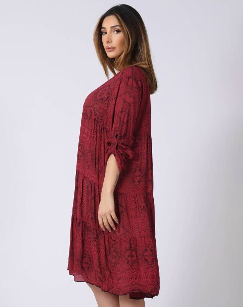Robe Celia bordeaux
