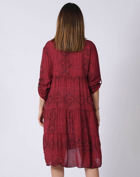 Robe Celia bordeaux