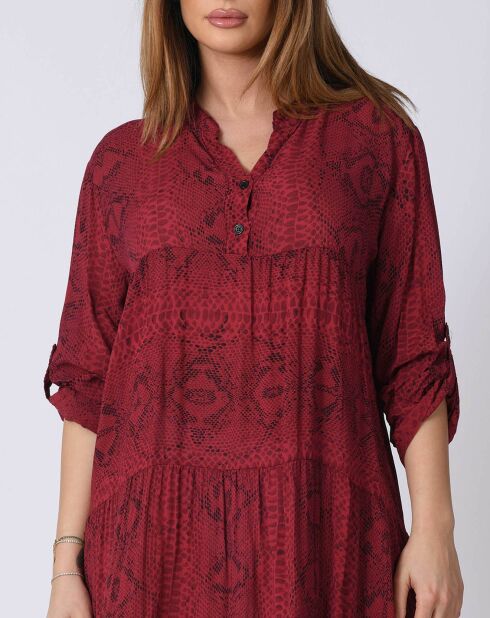 Robe Celia bordeaux