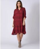 Robe Celia bordeaux