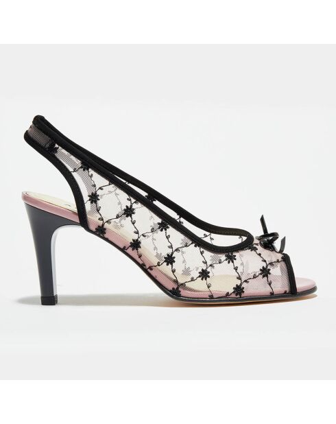 Slingbacks Kalan noires - Talon 7.5 cm