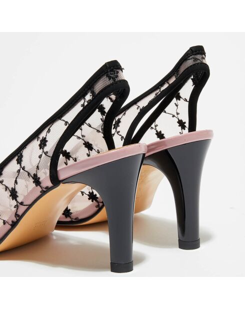 Slingbacks Kalan noires - Talon 7.5 cm