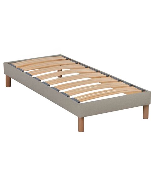 Sommier en bois Kit Lino beige - 90x190 cm