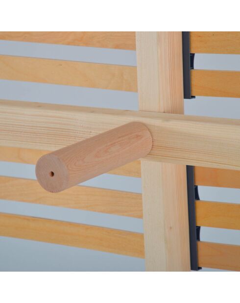 Sommier en bois Kit Lino beige - 180x200 cm