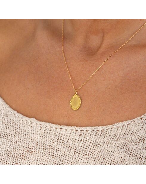 Collier Tristane en laiton doré