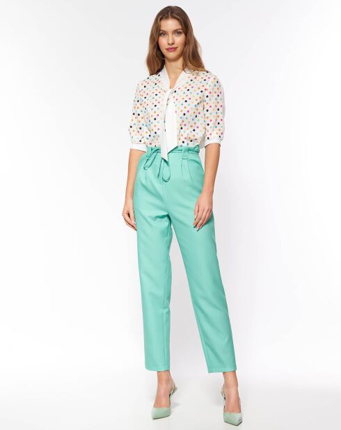 Blouse Anna écru/jaune