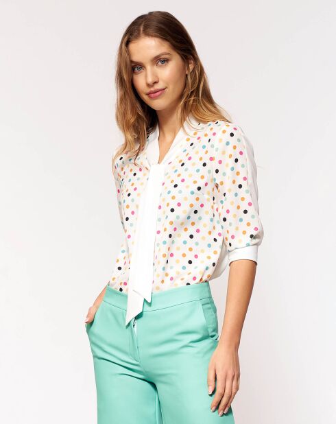 Blouse Anna écru/jaune