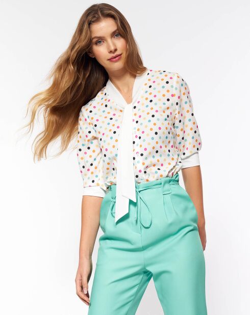 Blouse Anna écru/jaune