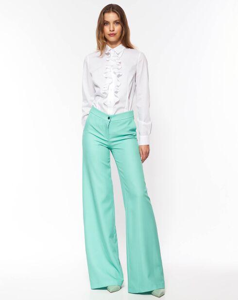 Pantalon Théa turquoise