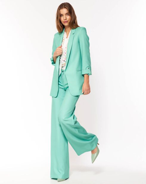 Pantalon Théa turquoise