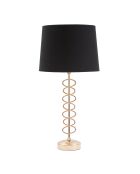 Lampe de table en métal doré/noir - D.30x61.5 cm