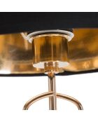 Lampe de table en métal doré/noir - D.30x61.5 cm