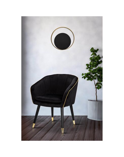 Wandlamp Shuttle goud/zwart - 25x8x25 cm