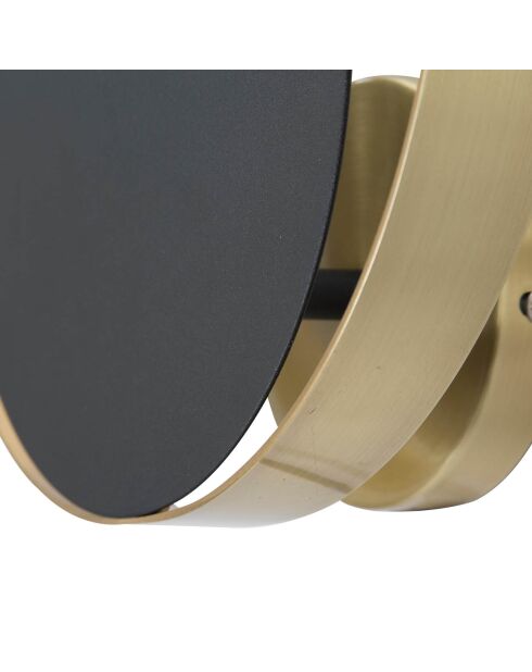 Wandlamp Shuttle goud/zwart - 25x8x25 cm