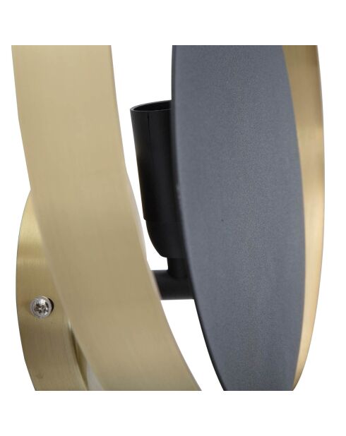 Wandlamp Shuttle goud/zwart - 25x8x25 cm