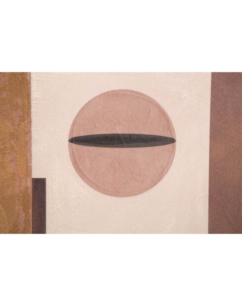 Gemälde auf Leinwand mit Holzrahmen, ethnisches Gesicht, mehrfarbig - 60x2,7x80 cm