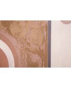 Peinture sur toile avec cadre en bois ethnic face multicolore - 60x2.7x80 cm