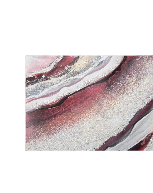 Gemälde auf Leinwand mit Holzrahmen fertig mehrfarbig - 80x2,8x80 cm