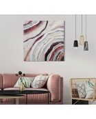 Peinture sur toile avec cadre en bois redy multicolore - 80x2.8x80 cm