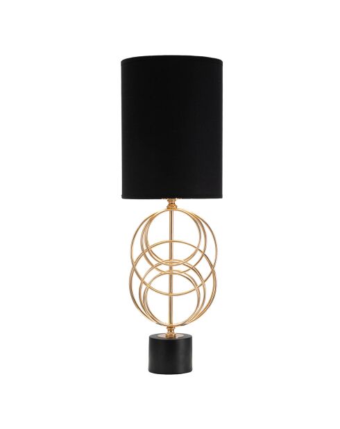 Lampe de table circly doré/noir - D.22.5x65 cm