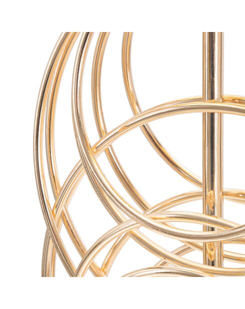 Lampe de table circly doré/noir - D.22.5x65 cm