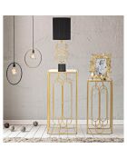 Lampe de table circly doré/noir - D.22.5x65 cm