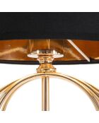 Lampe de table circly doré/noir - D.22.5x65 cm