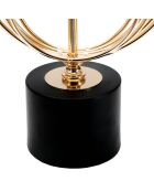 Lampe de table circly doré/noir - D.22.5x65 cm