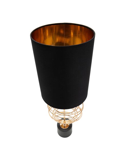 Circly tafellamp goud/zwart - D.22,5x65 cm