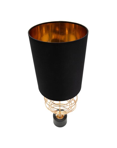 Lampe de table circly doré/noir - D.22.5x65 cm