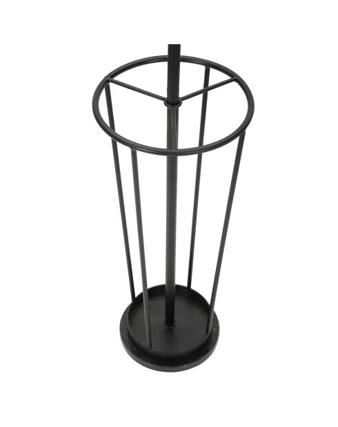 Porte-manteau en métal glam noir/doré - D.26x176 cm