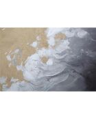 Peinture sur toile avec cadre en bois action multicolore - 120x3.8x80 cm
