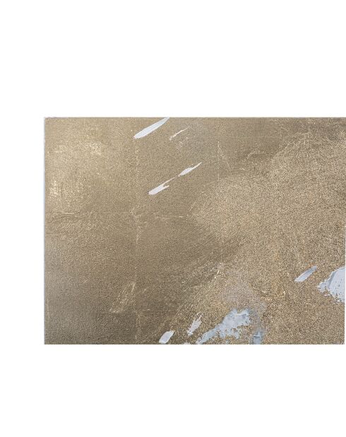 Peinture sur toile avec cadre en bois action multicolore - 120x3.8x80 cm