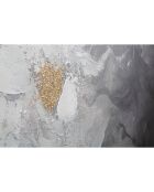 Peinture sur toile avec cadre en bois action multicolore - 120x3.8x80 cm