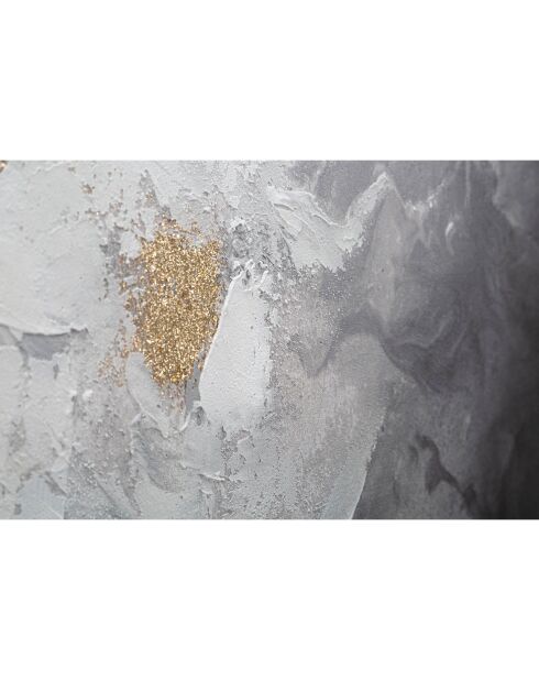 Peinture sur toile avec cadre en bois action multicolore - 120x3.8x80 cm