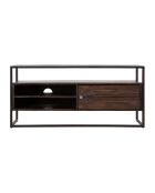 Meuble TV burn en bois marron - 120x40x55 cm